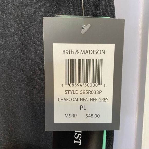 89th & Madison Women's Petite Large Gray Comfort Waist Dress Pants NWT - Picture 8 of 10